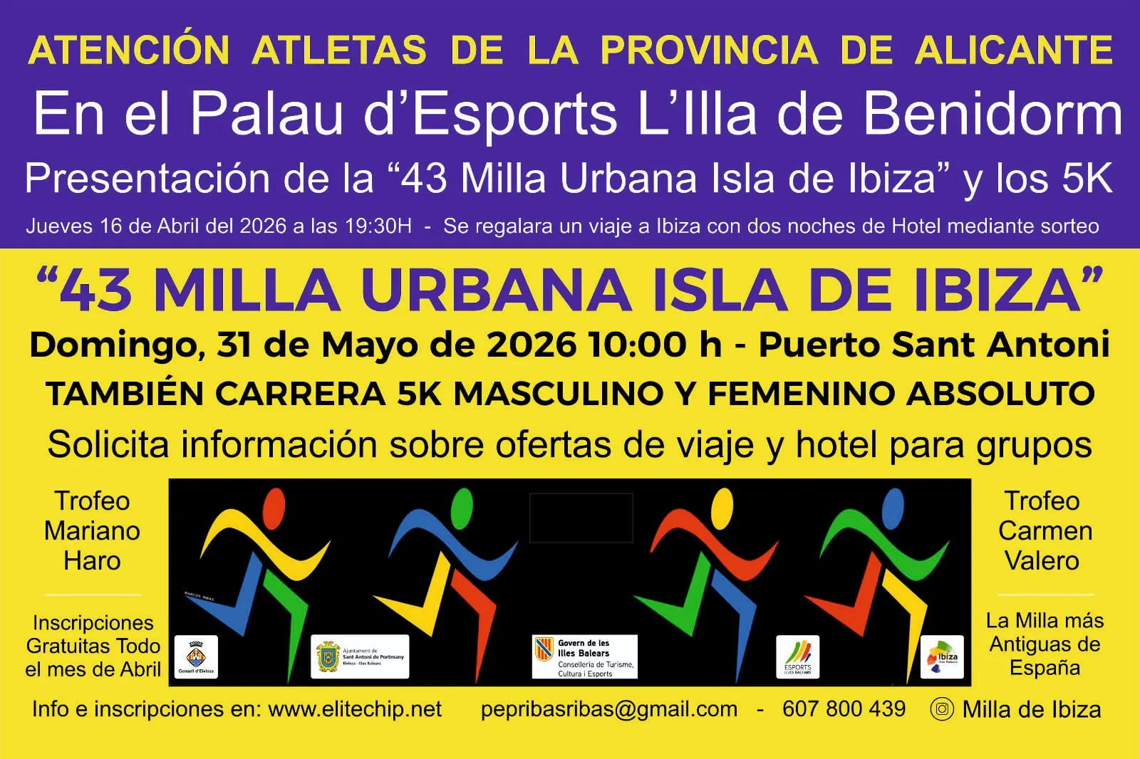 ¡Ibiza desembarca en Benidorm! Presentación de la milla urbana más antigua de España